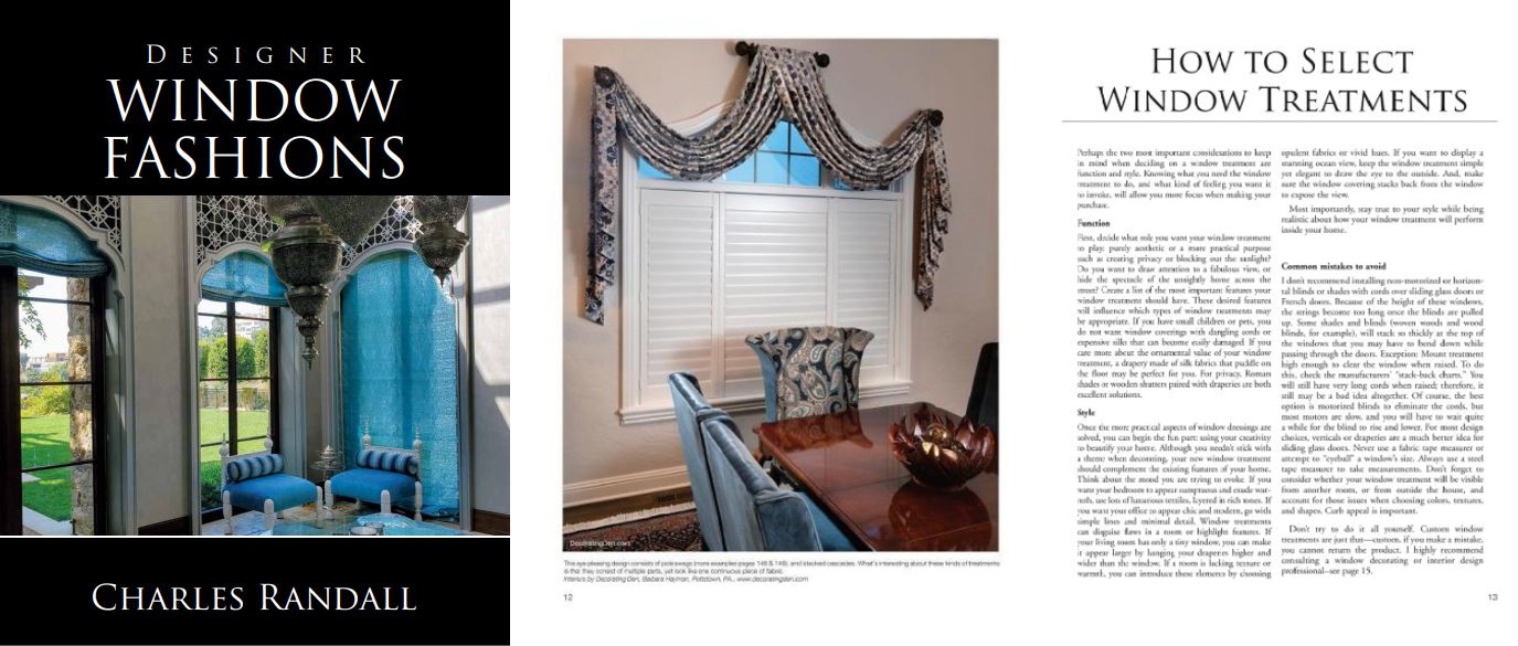 Electric Mother-in-Law Opened Window to Assisting with New Designer Window Fashions Book